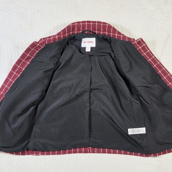 Joe Fresh Red Plaid Jacket & Skirtall Dress Set - Picture 12 of 16